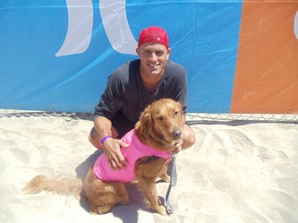 kelly slater and surf dog