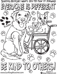 Be kind to others coloring page