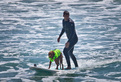 surf dogs with Cameron Mathison